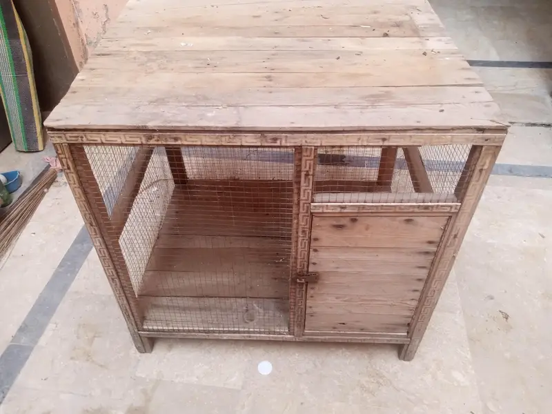 murga or parrots ka cage pure wood — photo 6
