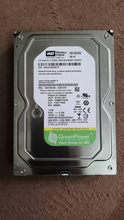 WD Green Power 1TB Hard Drive – WD10EURX