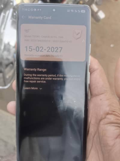 Tecno CAMON 40 Pro finger & edge display