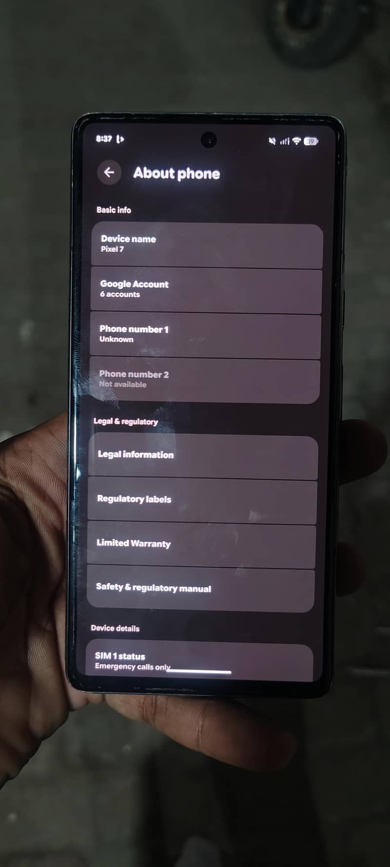 Google Pixel 7 8