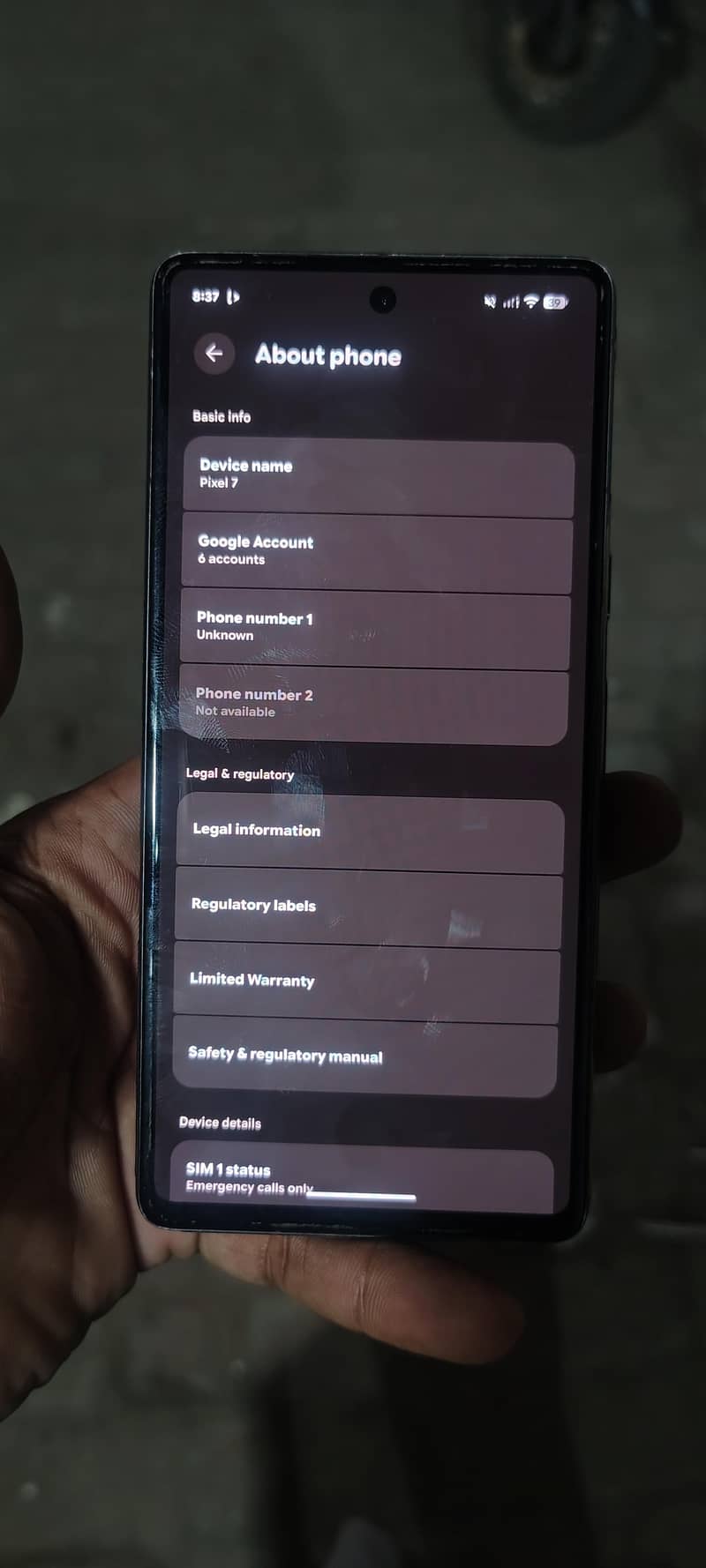 Google Pixel 7 9