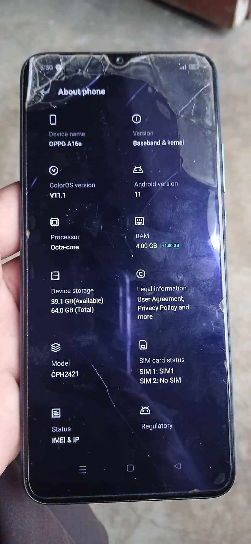 OPPO A16e 1