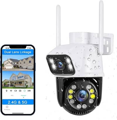 4K PTZ Camera with Dual-Lens, Dual Screen, Auto Tracking, outdoor