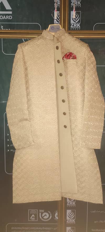 Groom Embroided wedding sherwani Bin Tayyab brand