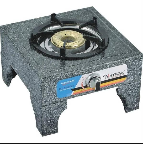 Single Burner Gas Stove | Stone Coated Granite Finish Gas Chulha | Heavy Duty LPG Gas Stove for Kitchen