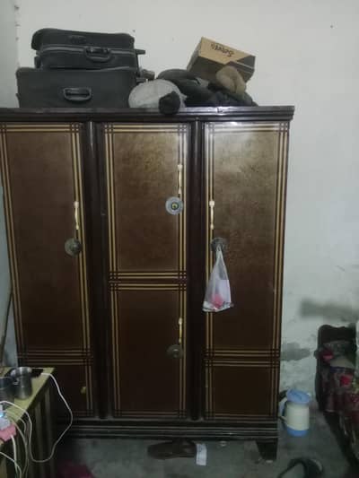 3 Door iron wardrobe