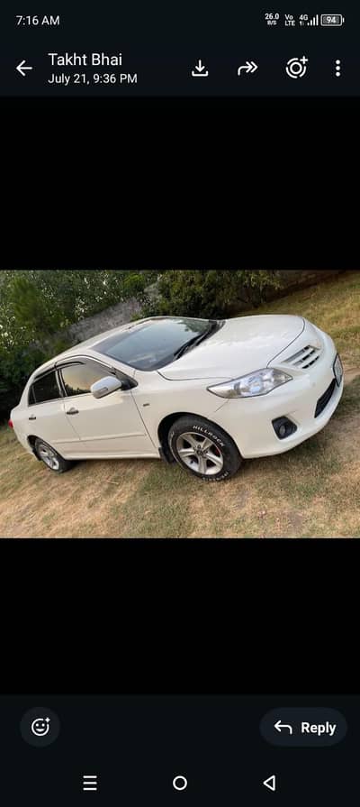 Toyota Corolla XLI 2011