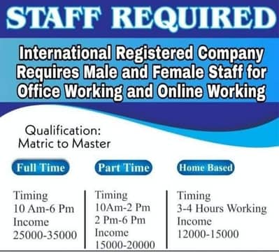 Need female staff