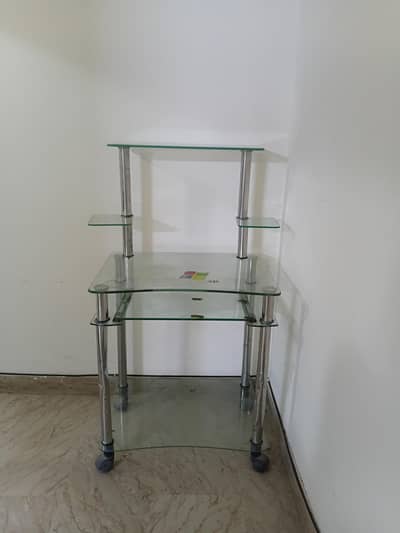 Computer Trolley Glass