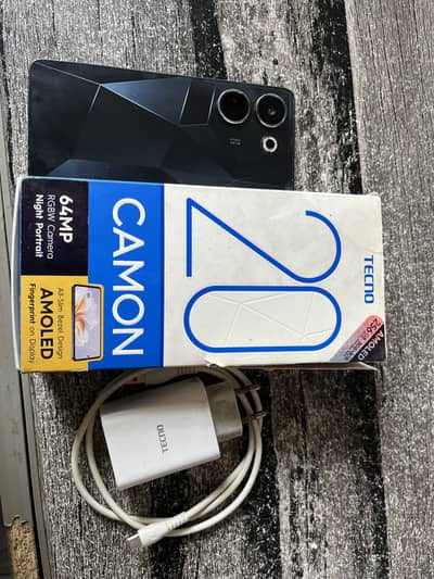 Tecno CAMON 20 all ok set full box and charger