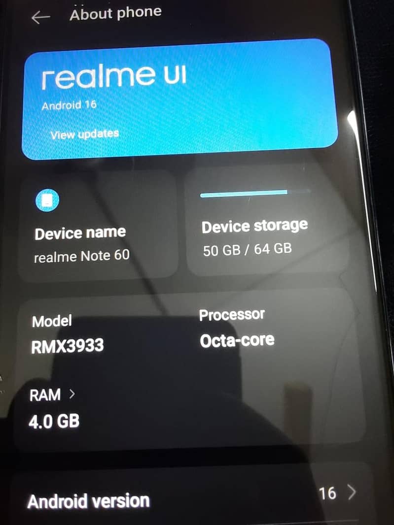 realme note 60 6