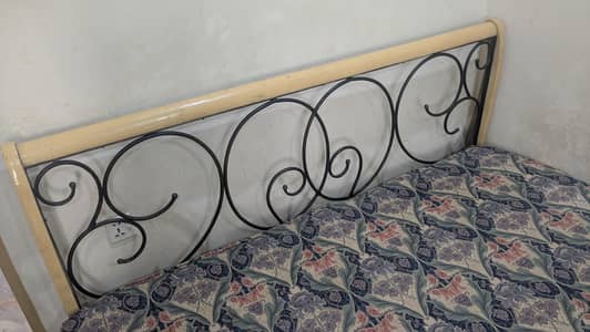 wooden bed
