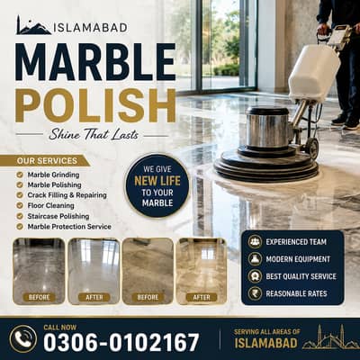 Floor Marble fixing/Marble Polish/Tile Cleaning/ services in islamabad