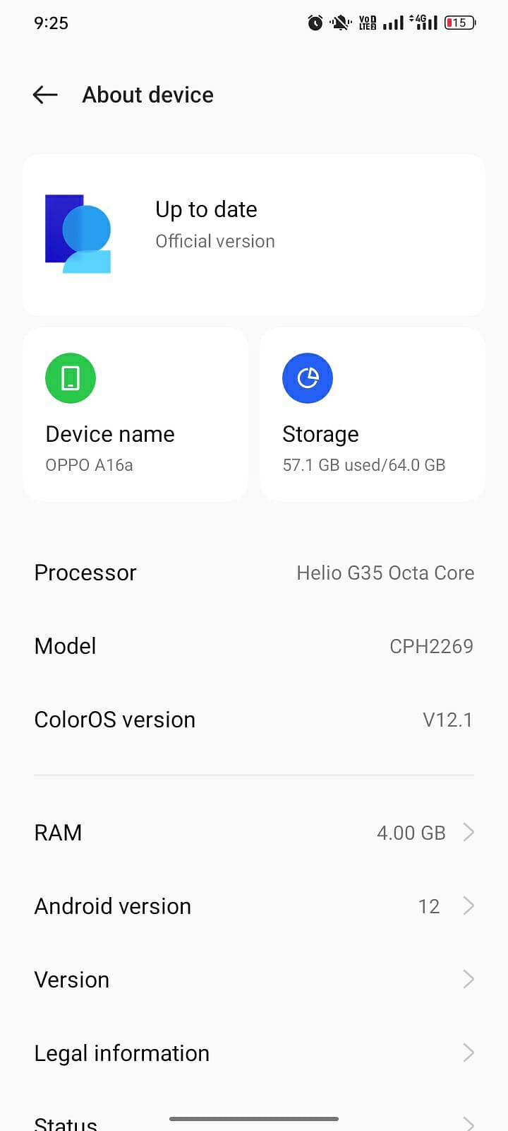 OPPO A16 6