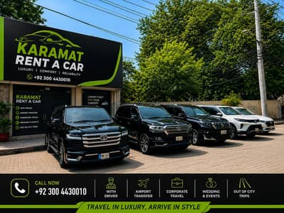 Karamat Rent A Car | Luxury & Premium Cars  -bullet proof  available