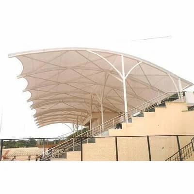 We provide best tensile shade structures service available all Pakista
