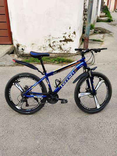 Ferrari MTB Bicycle 26 Inch | Blue | Disc Brake | Excellent Condition