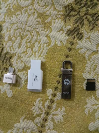 USB 16 gb hp walo ki and 4gb SD Card and OTG and hp wala card leader
