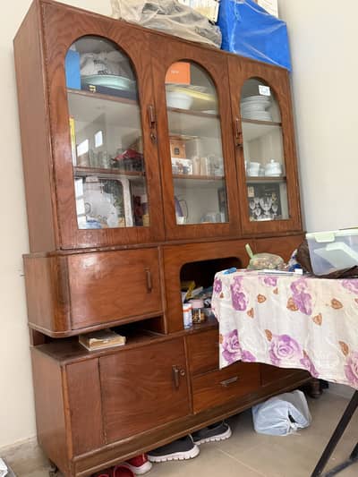 wooden showcase
