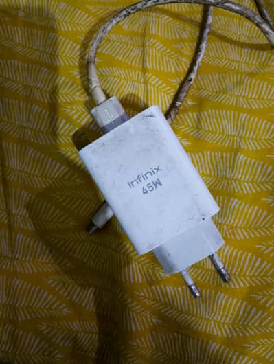 Infinix 45watt box pulled charger available