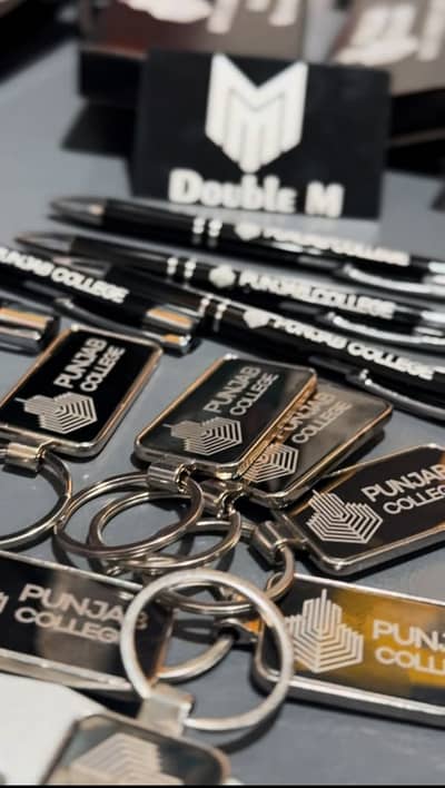 Custom Logo Metal Keychains & Pens Bulk | Corporate Gift Giveaways