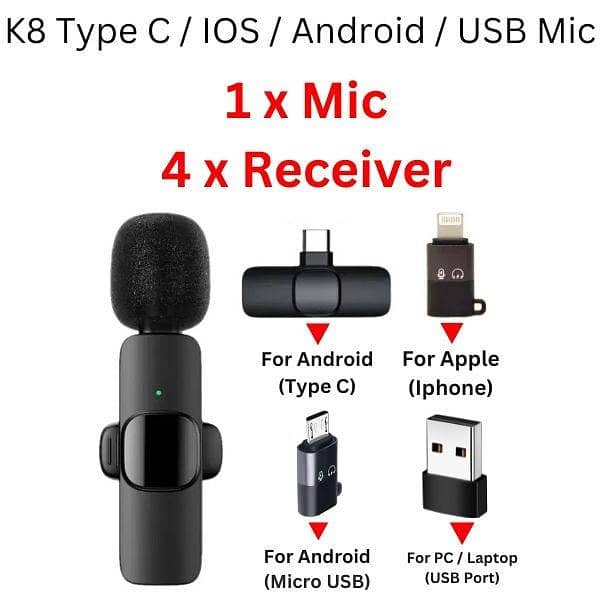 wireless mic USB C Type 1