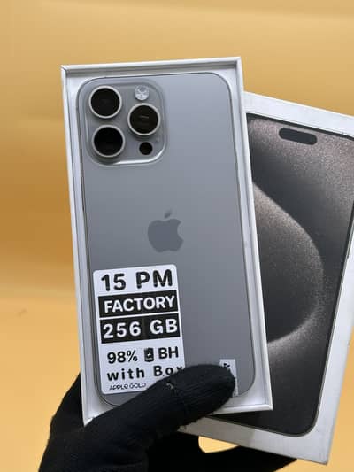 Apple iPhone 15 Pro Max 256 GB HK Factory unlock Non OTA 98% BH