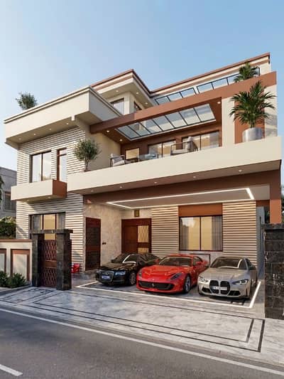 Gulshan 2024 Construction 600 Yards Double Storey Bungalow For Sale