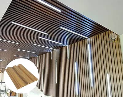 False ceiling-Gypsum ceiling-PVC wallpanel-Wooden floor-Blinds-Grass
