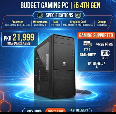 Core i5 4th gen 8gb ram 1g. graphics card