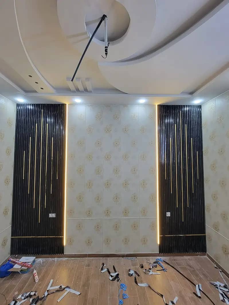 PVC wallpanel- Wpc wallpanel-Fluted wall panel-Solid panel-Media wall 1