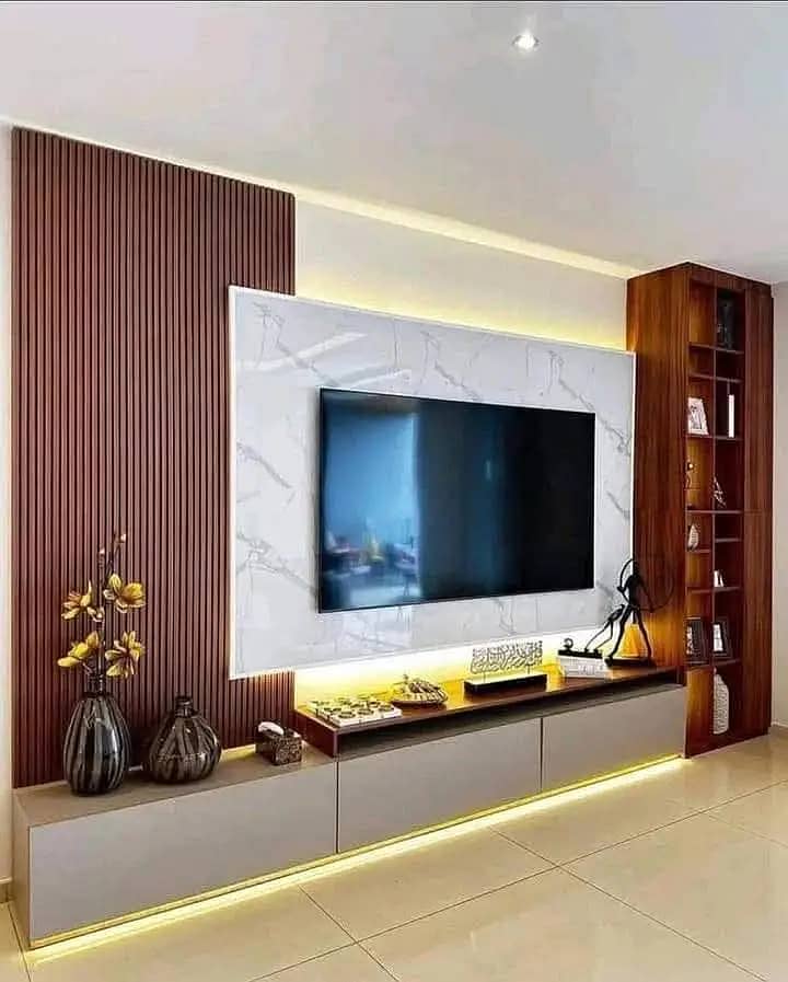 PVC wallpanel- Wpc wallpanel-Fluted wall panel-Solid panel-Media wall 5