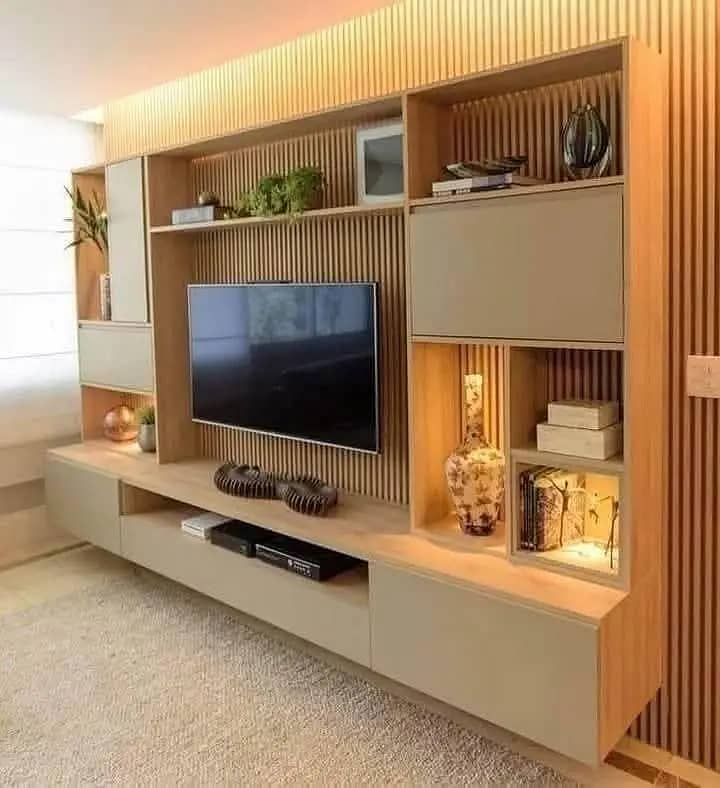 PVC wallpanel- Wpc wallpanel-Fluted wall panel-Solid panel-Media wall 18