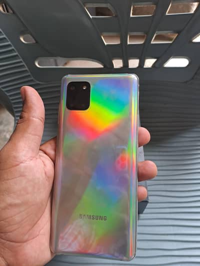 Samsung Mobile Note10 Lite with complete original accessories