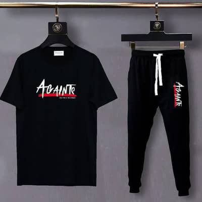 Man Cotton printed track suit