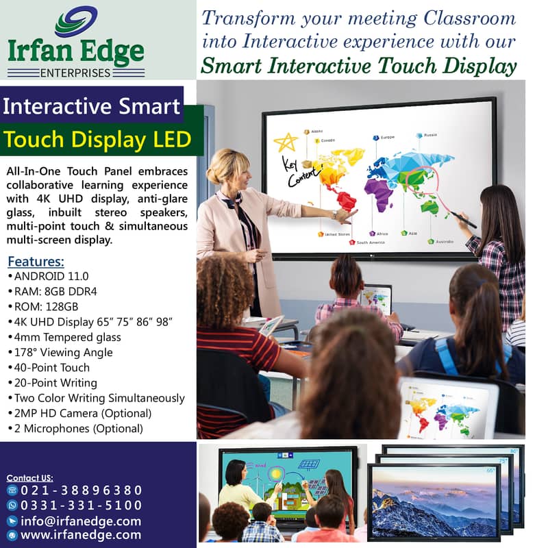 Interactive Whiteboard | Interactive TouchDisplay IFP| SmartWhiteBoard 3