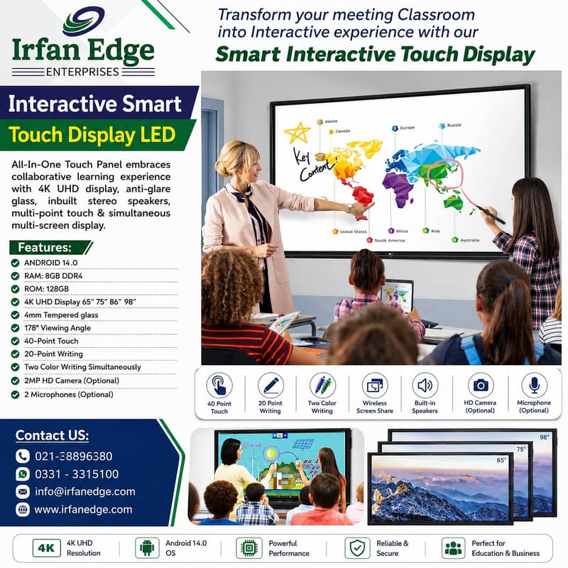 Interactive Whiteboard | Interactive TouchDisplay IFP| SmartWhiteBoard 4