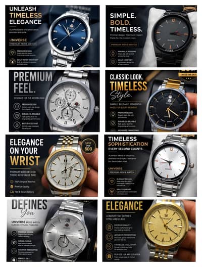 Watch - Men Watch - New Design Watch - Stylish Watch - Free Delivery