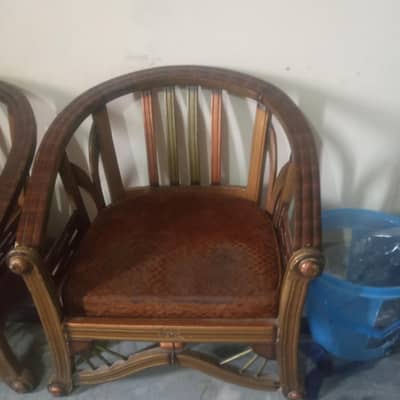 wooden sofa set very clean