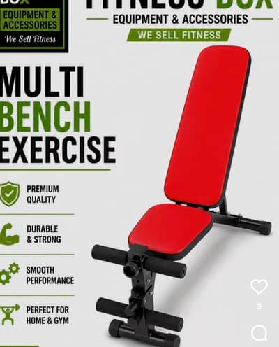 Adjustable Multi Bench | Dumbbells | Weight Plates & Rods |Home gym.