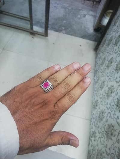 original silver yaqot chandi ring kda kohat