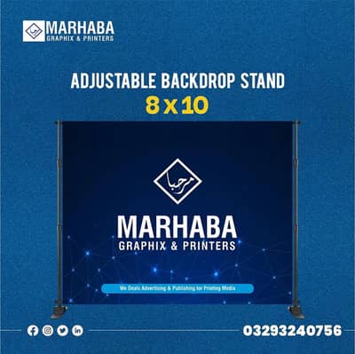 Backdrop Stand, Media Wall, Step & Repeat Background, Photography Back