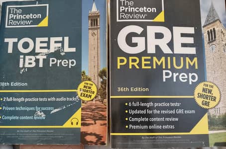 GRE & TOEFL Premium Prep Books - Brand New/Unused