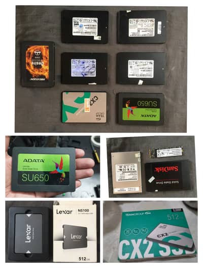 SSD & M. 2 chip mix brands available