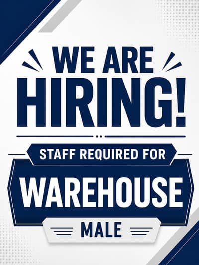 We are Hirning Staff