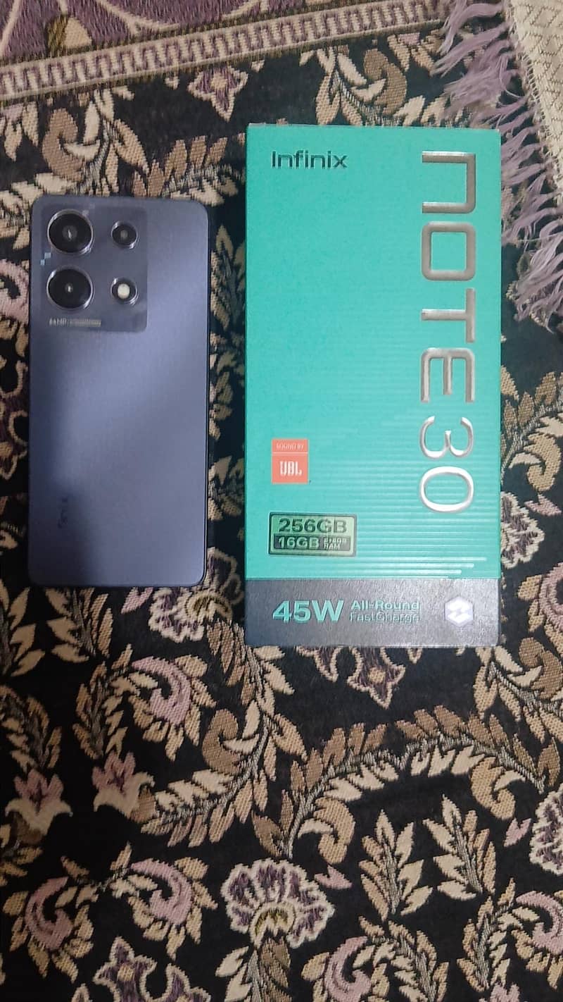 Infinix Note 30 8Gb/256Gb | PTA Approved |Full Box| Excelent Condition 0