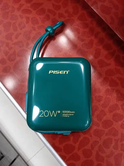 Pieson 10000mAh 20W Fast Charging Power Bank | Portable Pocket-Size