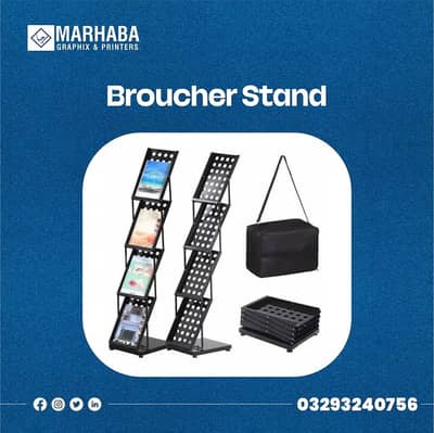 Best Zig Zag Brochure Stand Exhibition & Promotional Display Stand