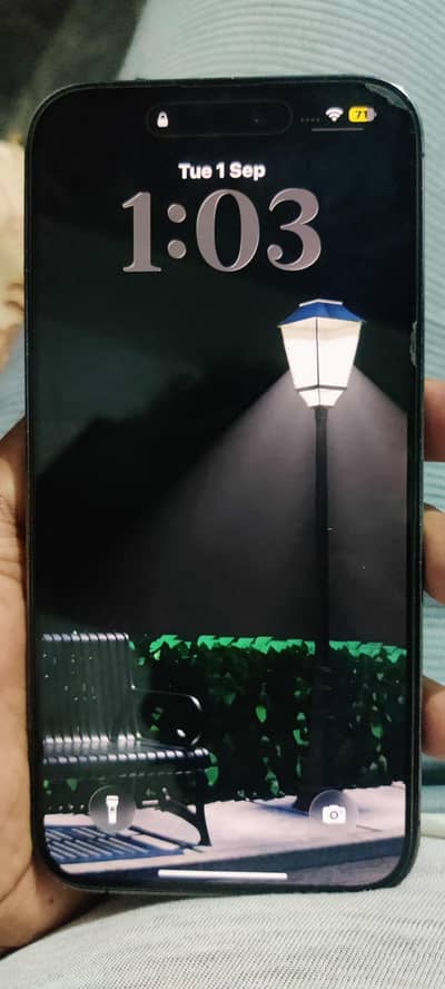 iphone 14 pro max 256 gb 10/9 only back crack