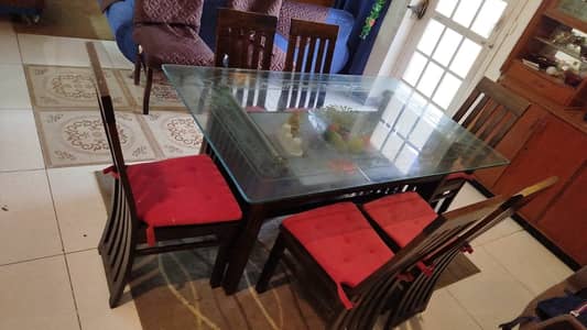 Heavy wood dining set
